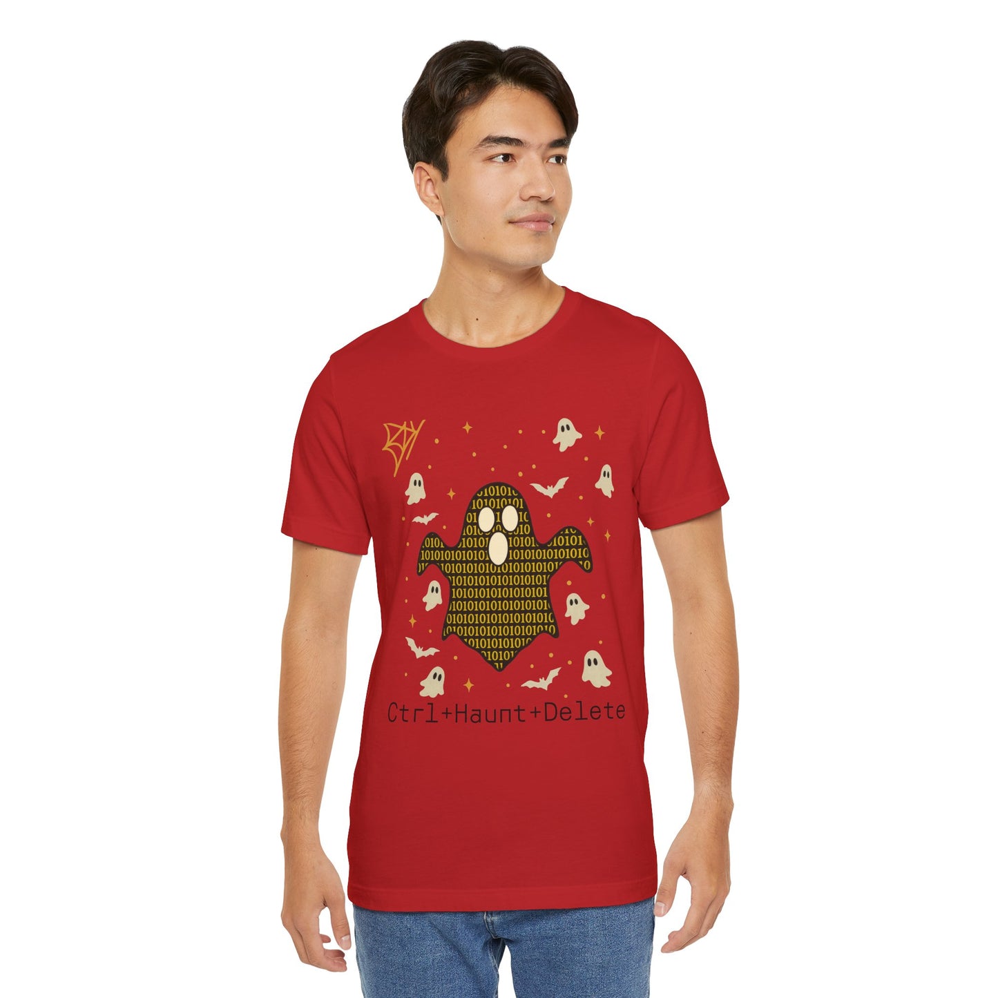 Artificial AI Ghost T-shirt , Halloween Ghost