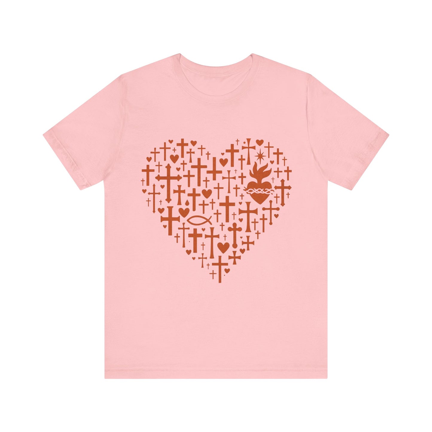 Heart Cross Design Faith T-Shirt