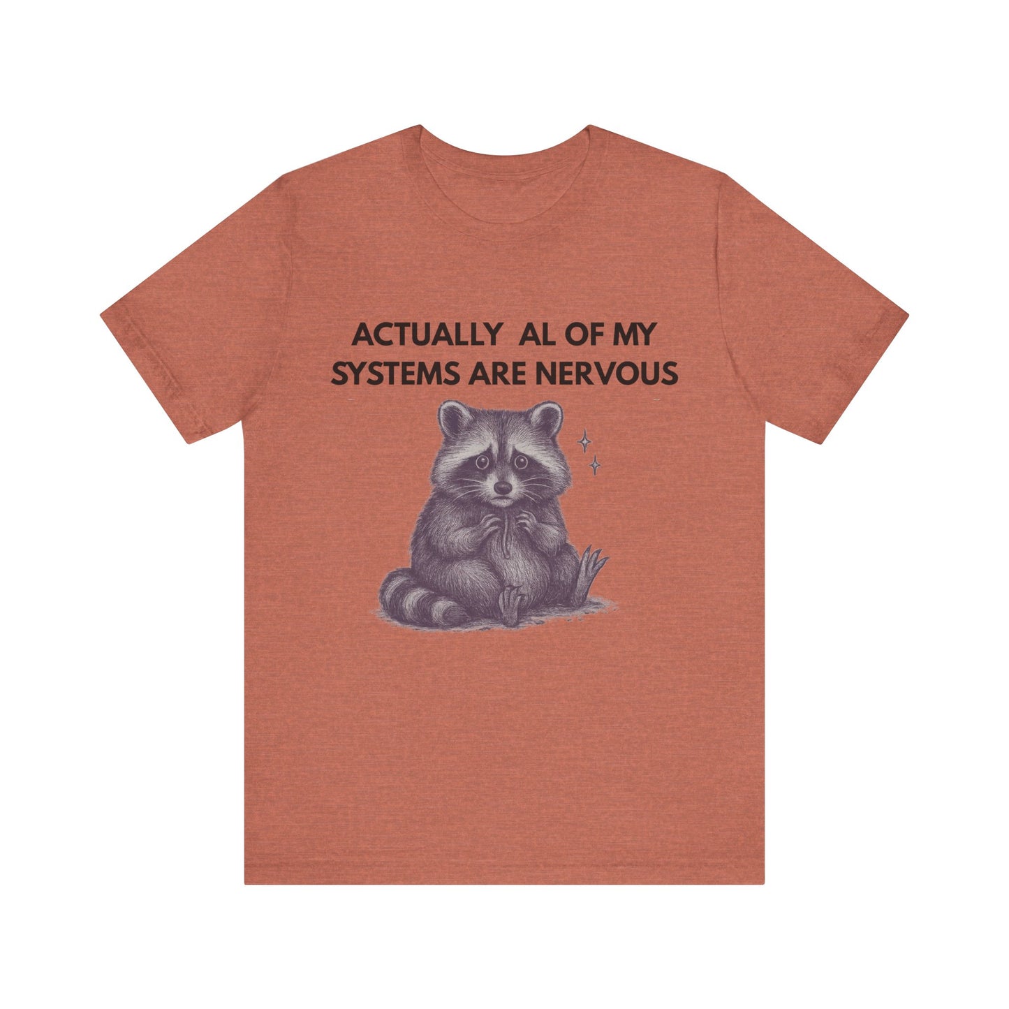 Actually All of My Systems are Nervous Raccoon Tee