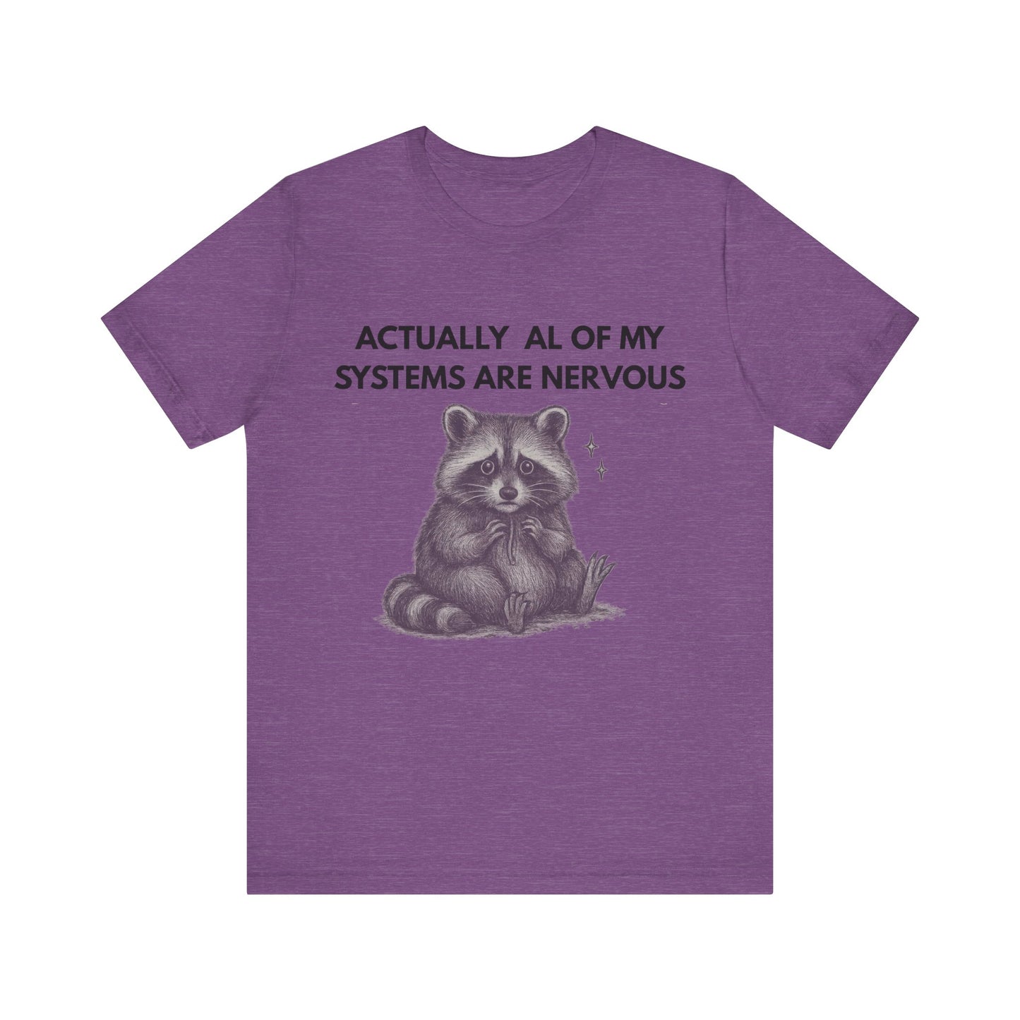 Actually All of My Systems are Nervous Raccoon Tee