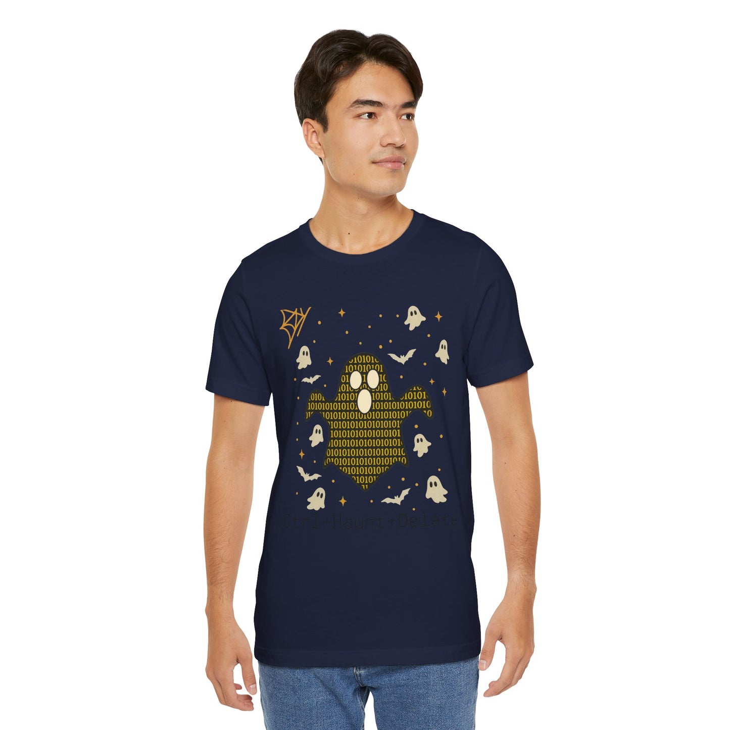 Artificial AI Ghost T-shirt , Halloween Ghost