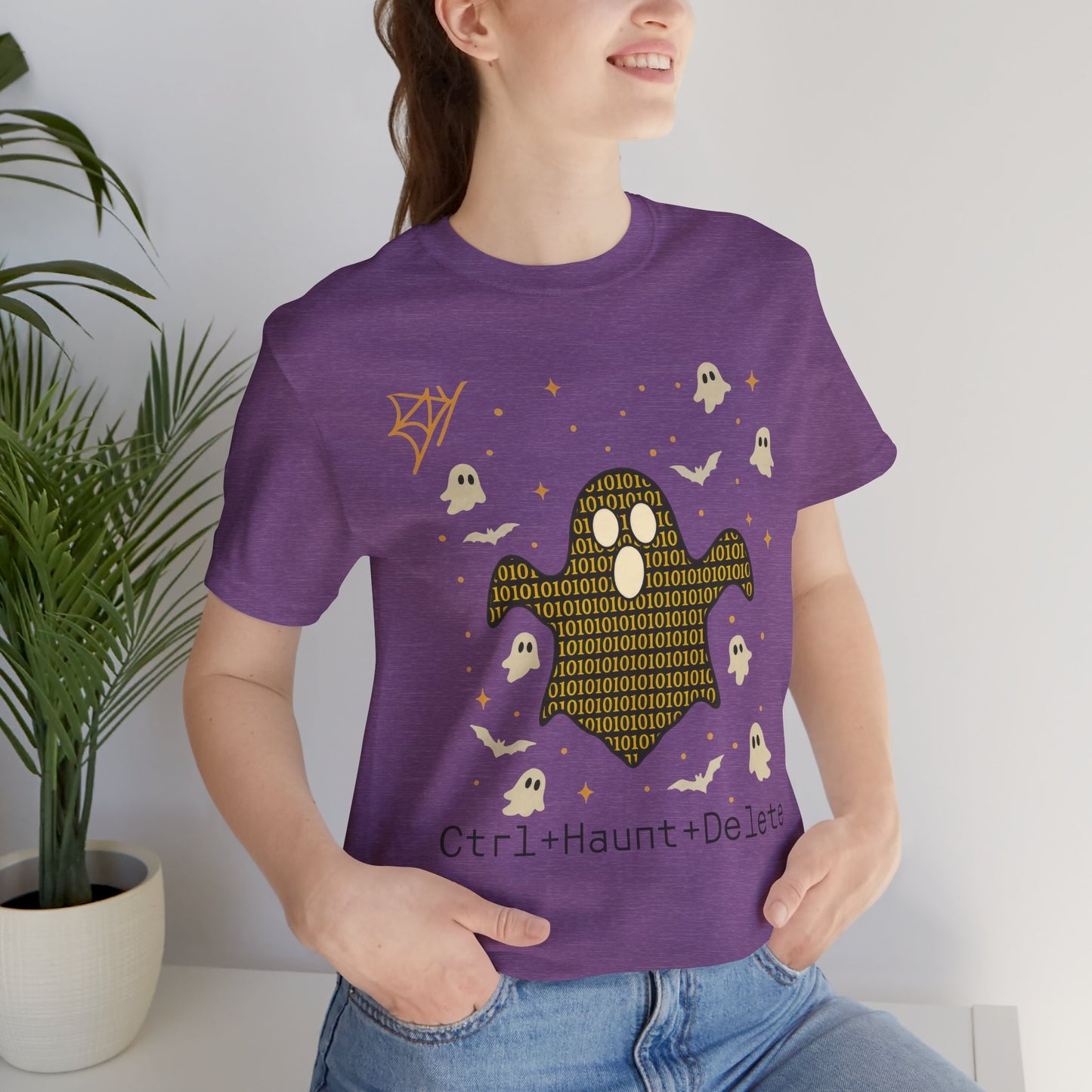 Artificial AI Ghost T-shirt , Halloween Ghost