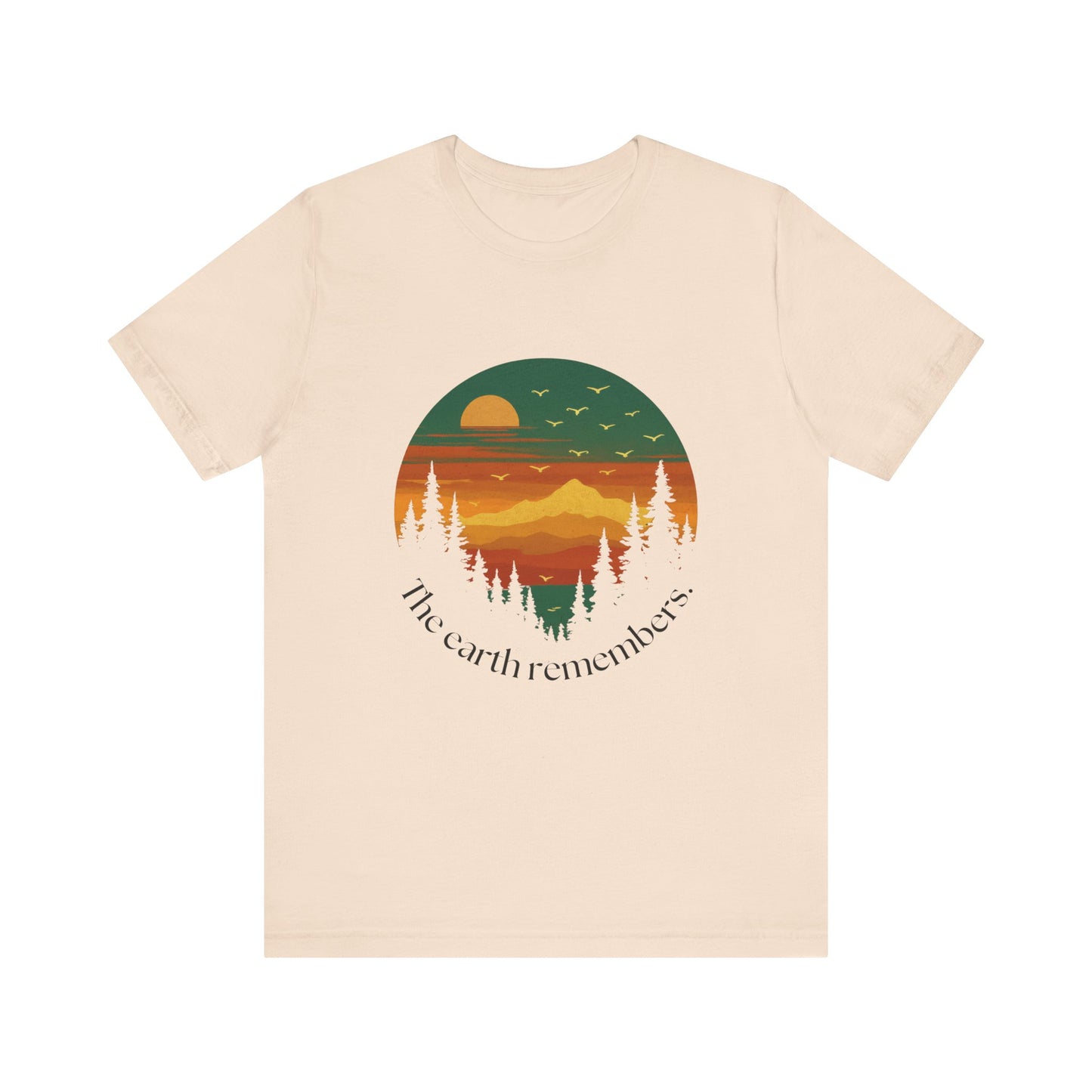 Nature Remembers Sunset Mountain Scene Shirt