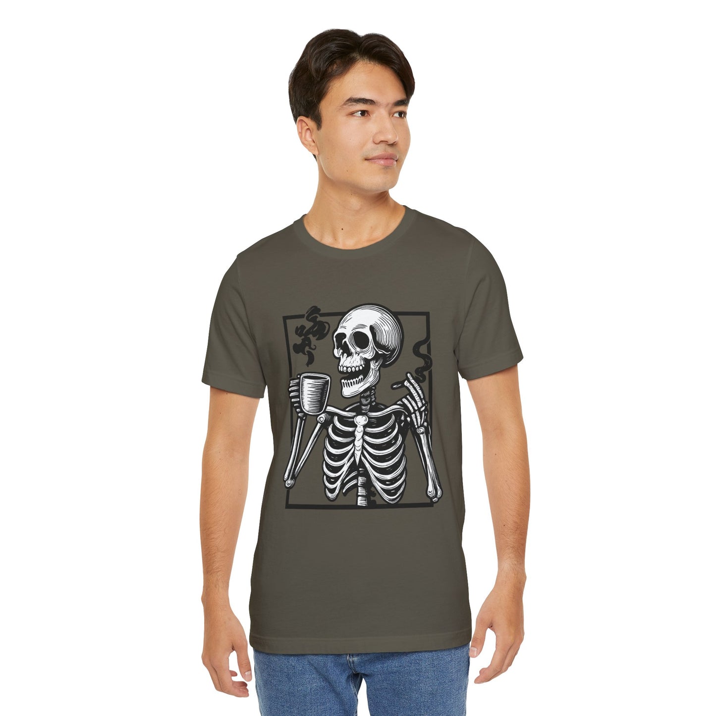 Skeleton Coffee Lover T-Shirt