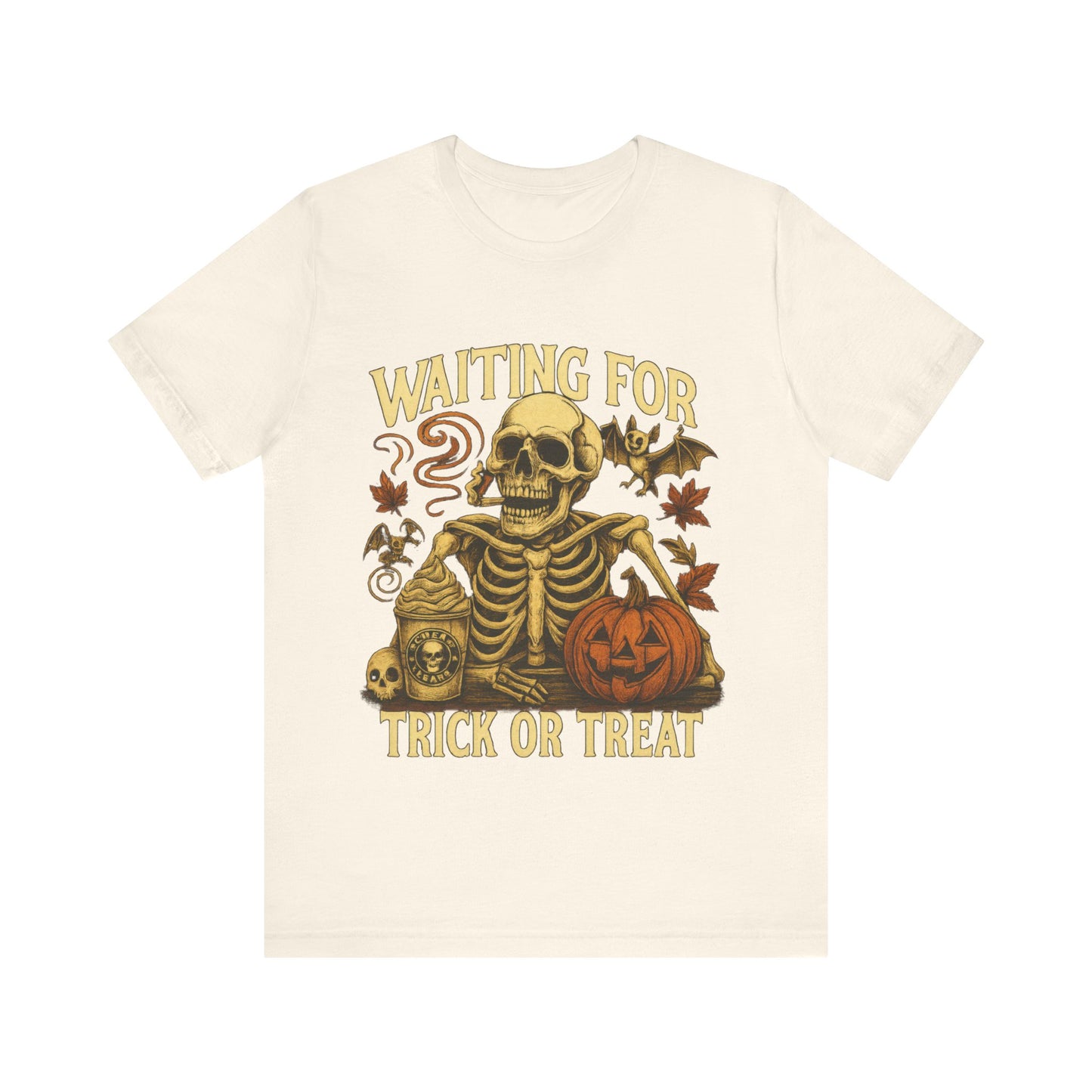 Halloween Skeleton,  Waiting For Trick Or Treat Shirt
