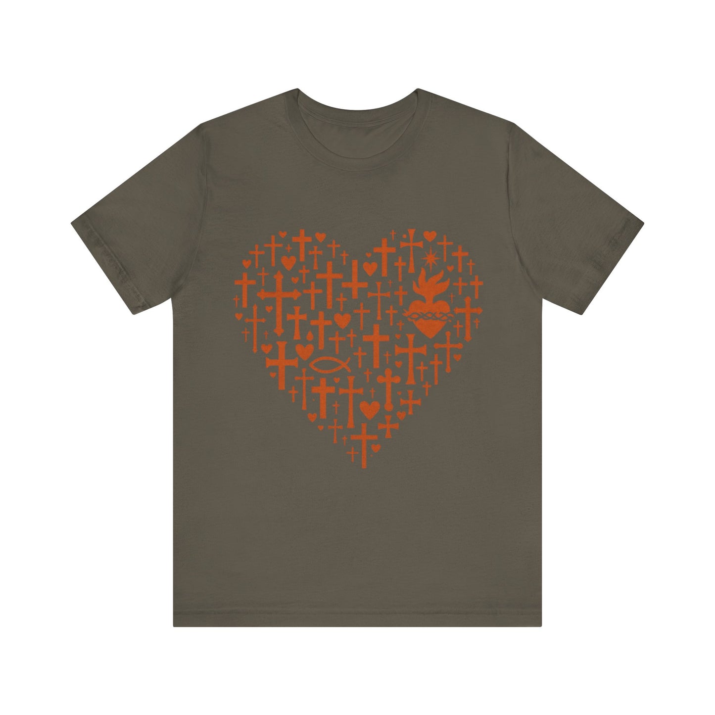 Heart Cross Design  Faith T-Shirt