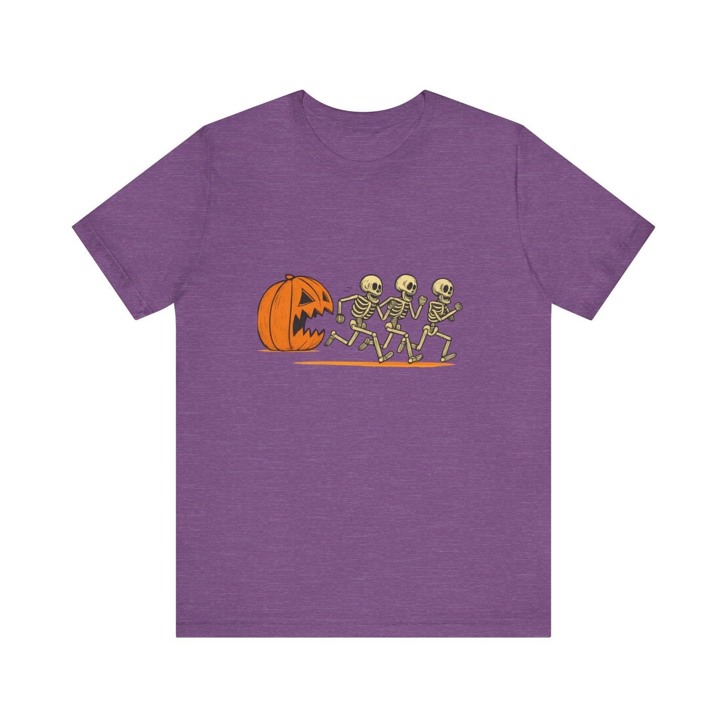 Halloween Pumpkin Catching Skeletons Tee