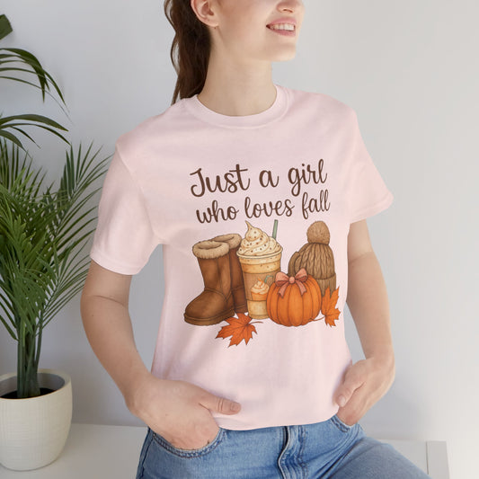 Just a Girl Who Loves Fall, Shirt, Cozy Outfit