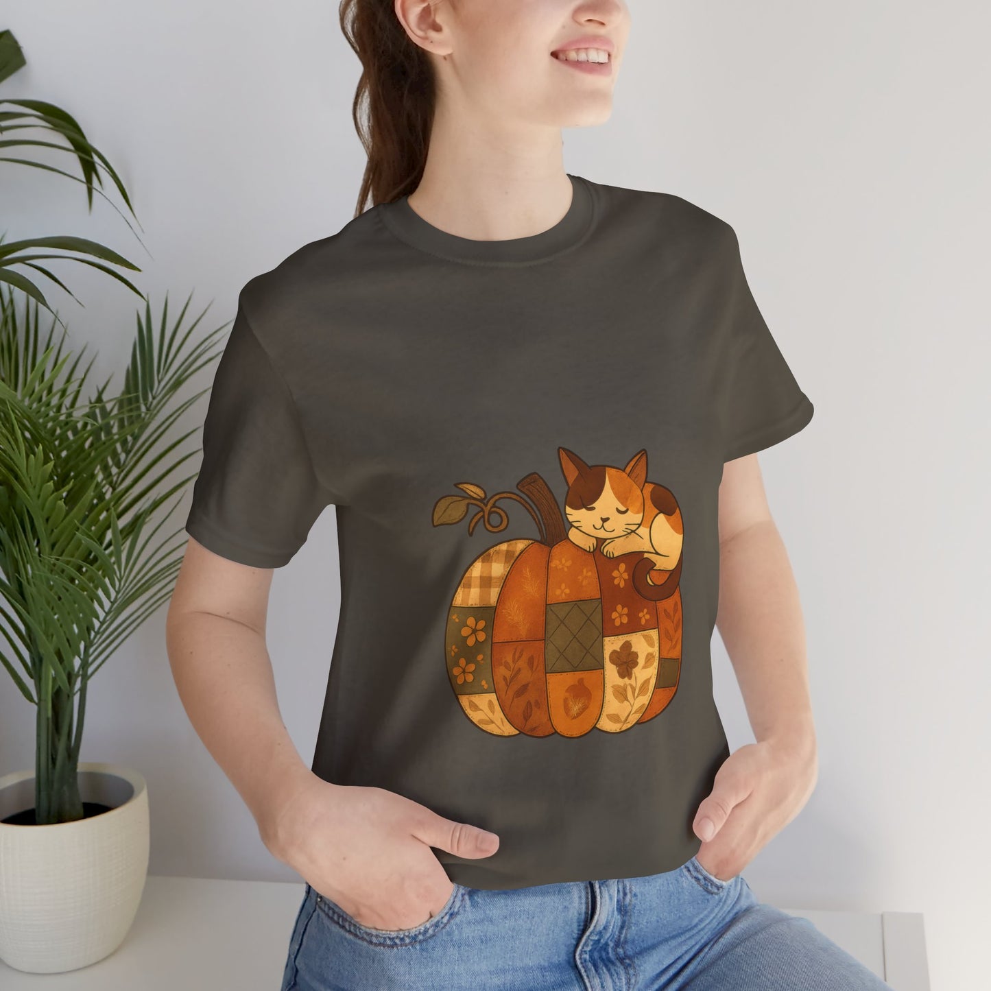 Cute Pumpkin Cat Tee