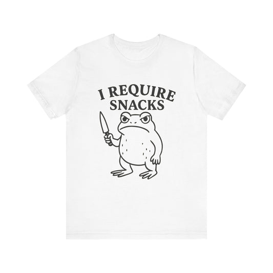 I Require Snacks Shirt