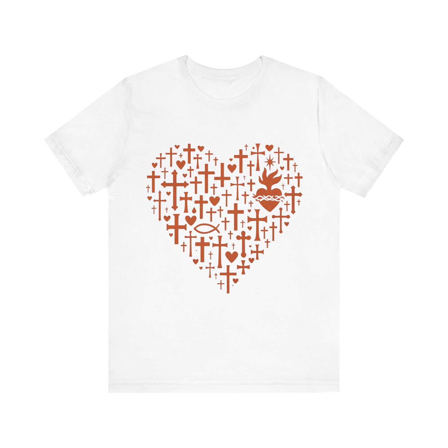 Heart Cross Design  Faith T-Shirt