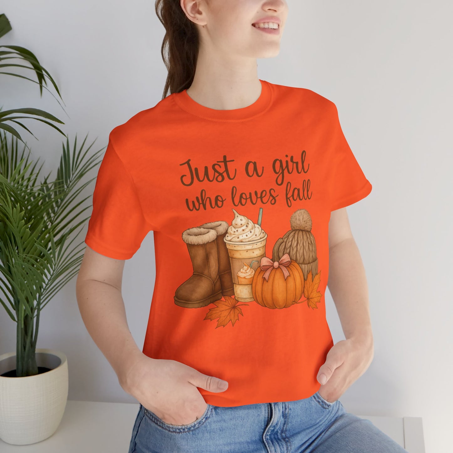 Just a Girl Who Loves Fall, Shirt, Cozy Outfit