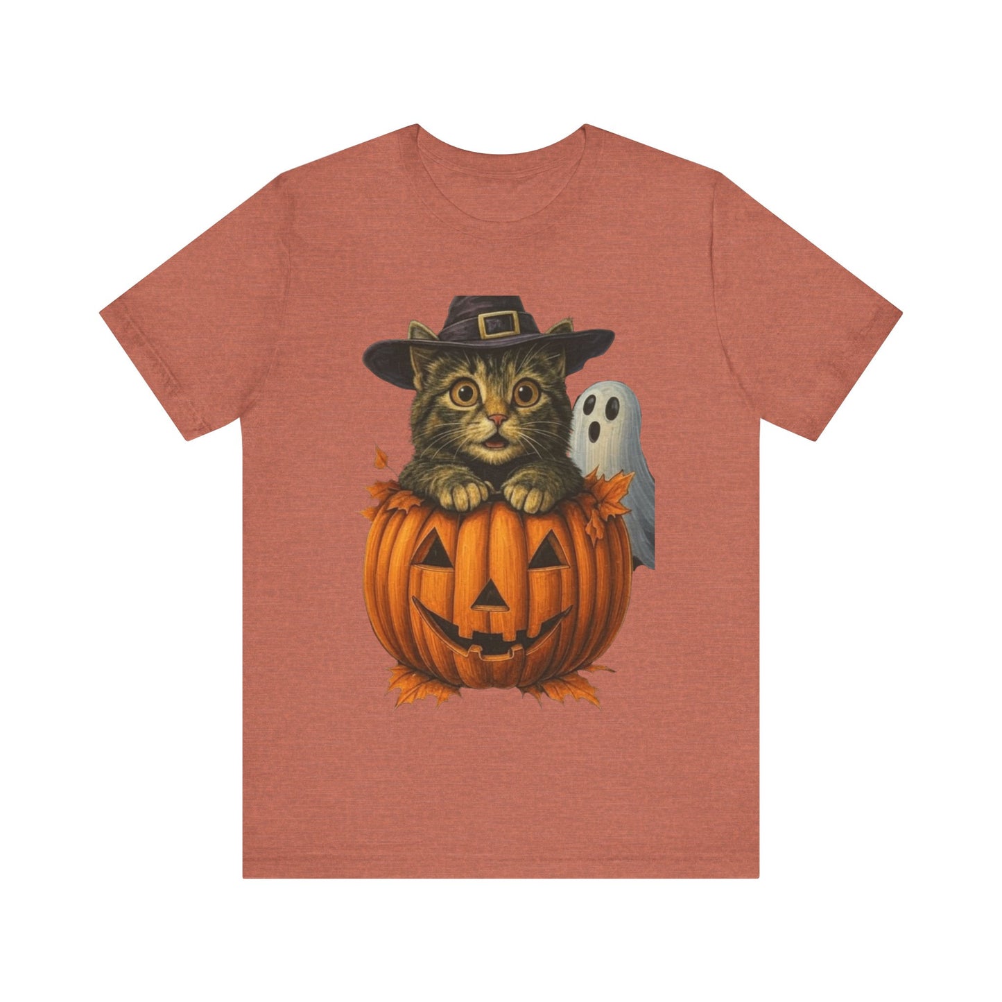 Halloween Cat Pumpkin,  Cute Trick or Treat Tee