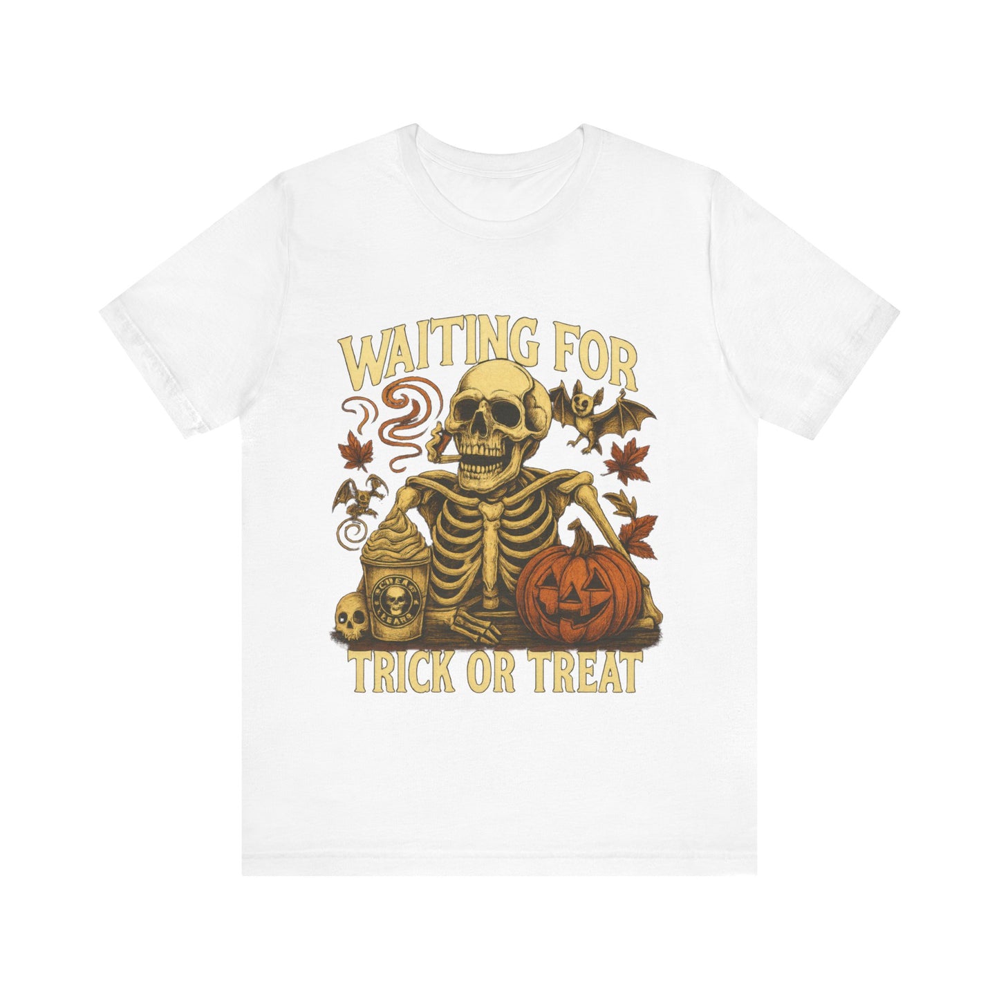 Halloween Skeleton,  Waiting For Trick Or Treat Shirt