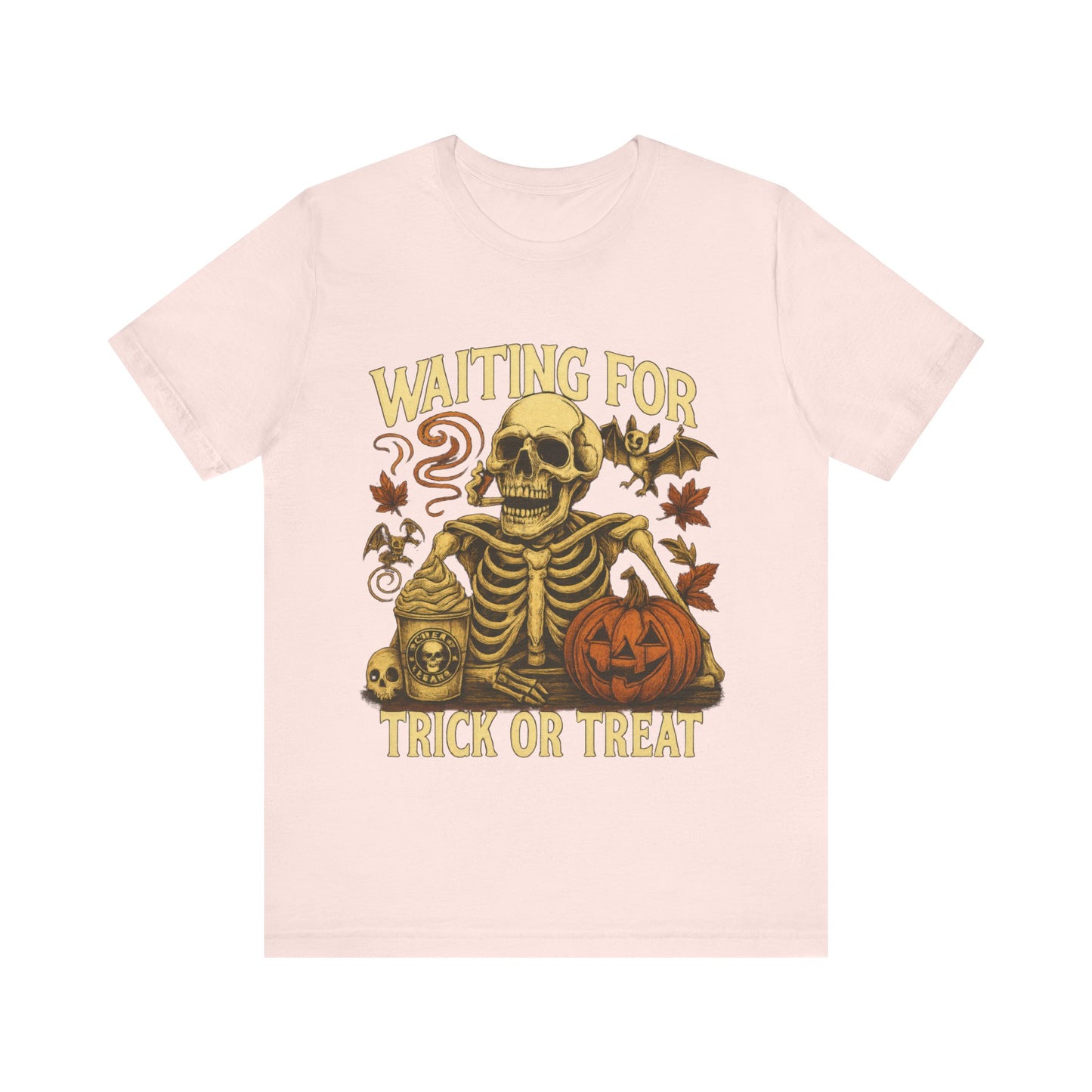 Halloween Skeleton,  Waiting For Trick Or Treat Shirt
