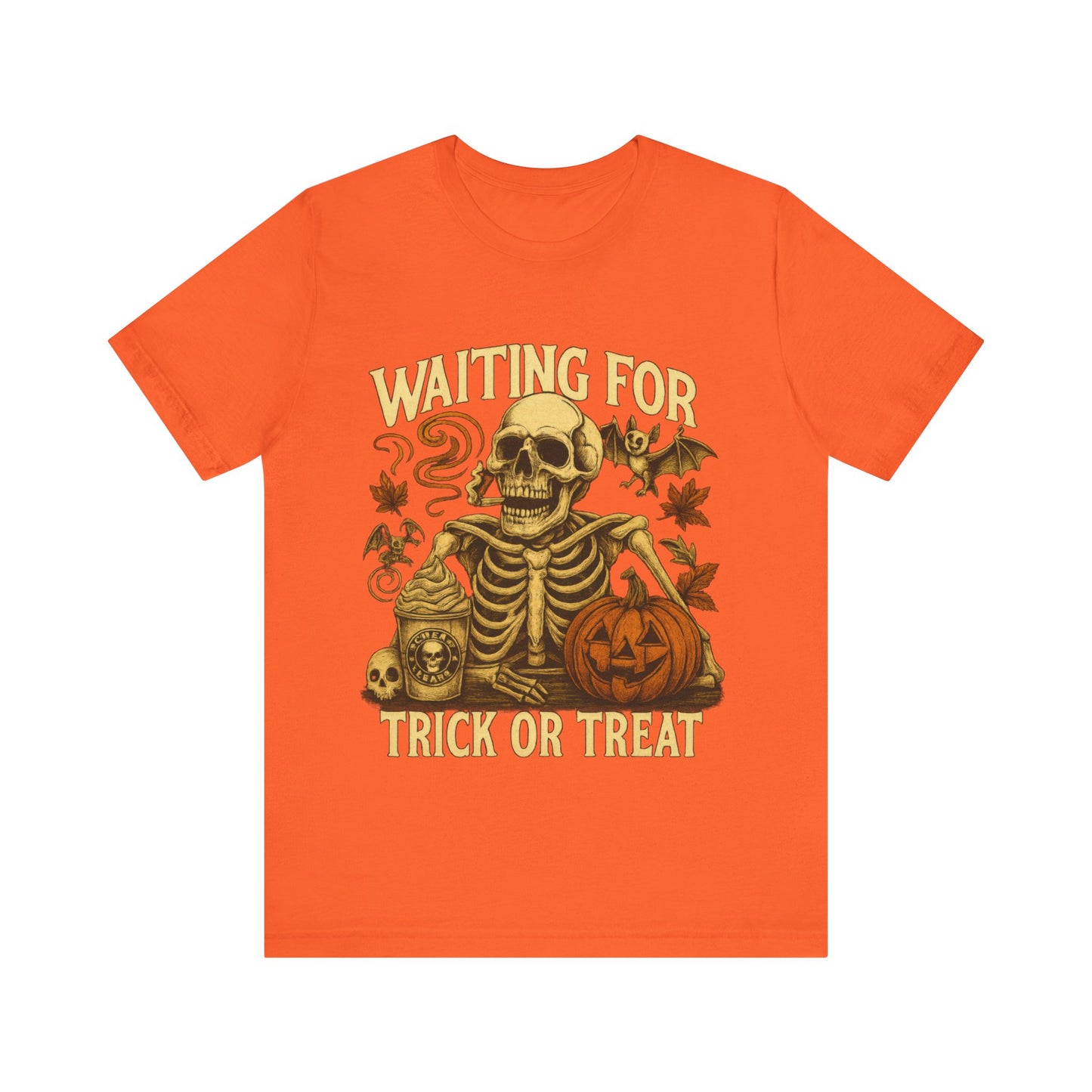 Halloween Skeleton,  Waiting For Trick Or Treat Shirt