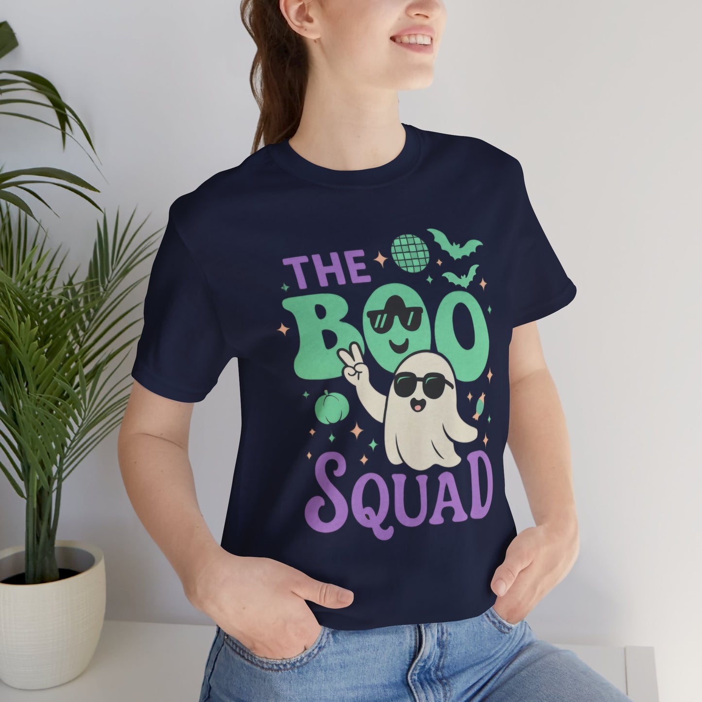 BOO Squad Halloween Shirt, Cute Ghost  Halloween Gift