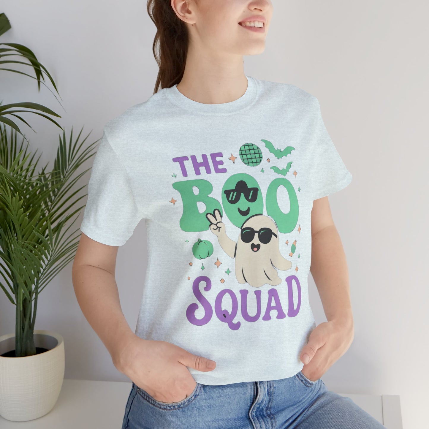 BOO Squad Halloween Shirt, Cute Ghost  Halloween Gift