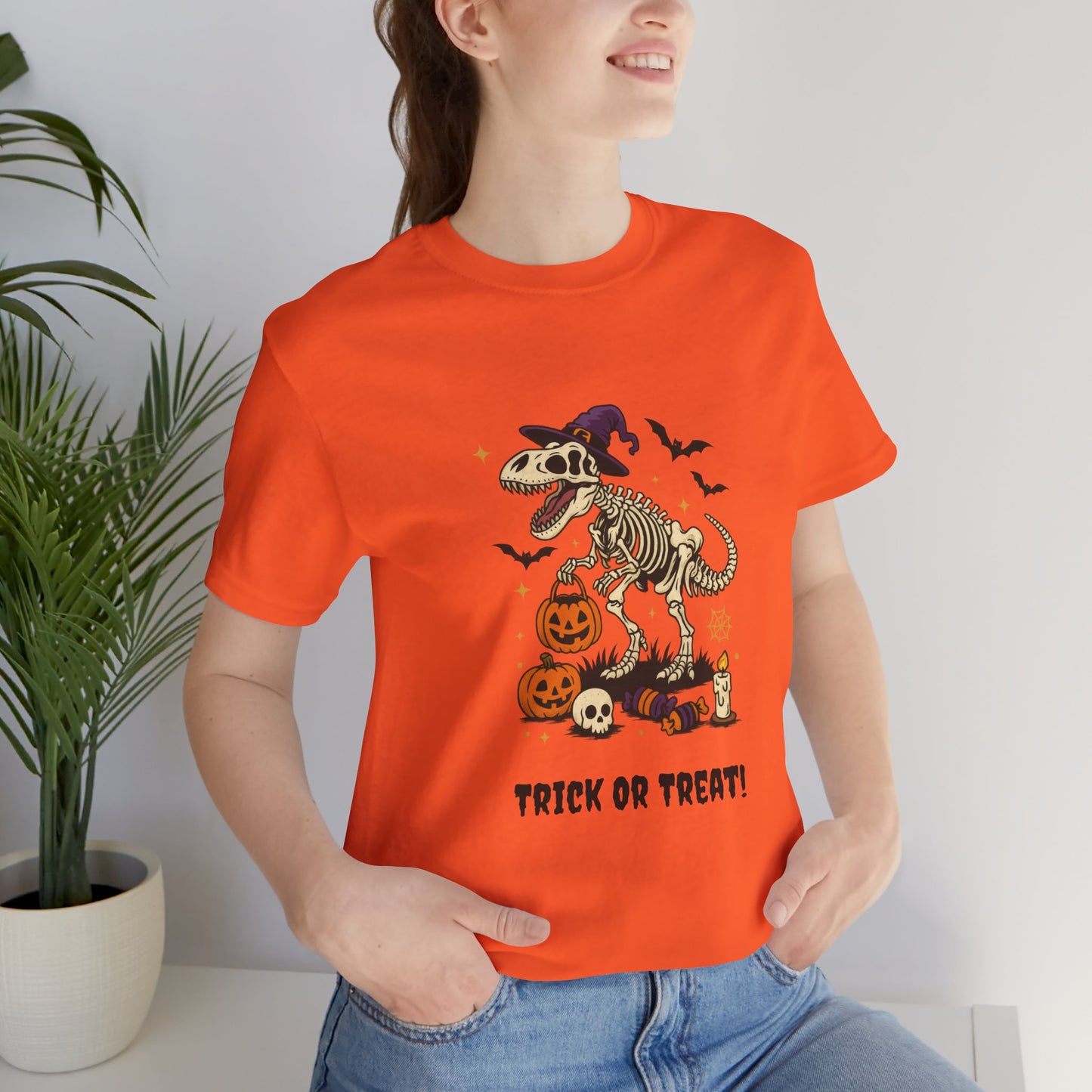 Halloween Dino T-Shirt - Trick or Treat Spooky Costume