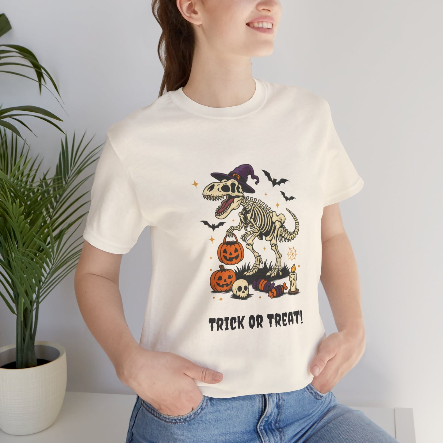 Halloween Dino T-Shirt - Trick or Treat Spooky Costume