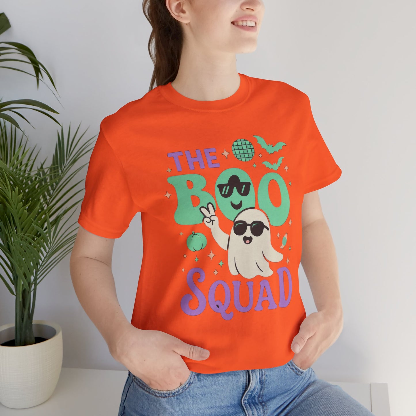 BOO Squad Halloween Shirt, Cute Ghost  Halloween Gift