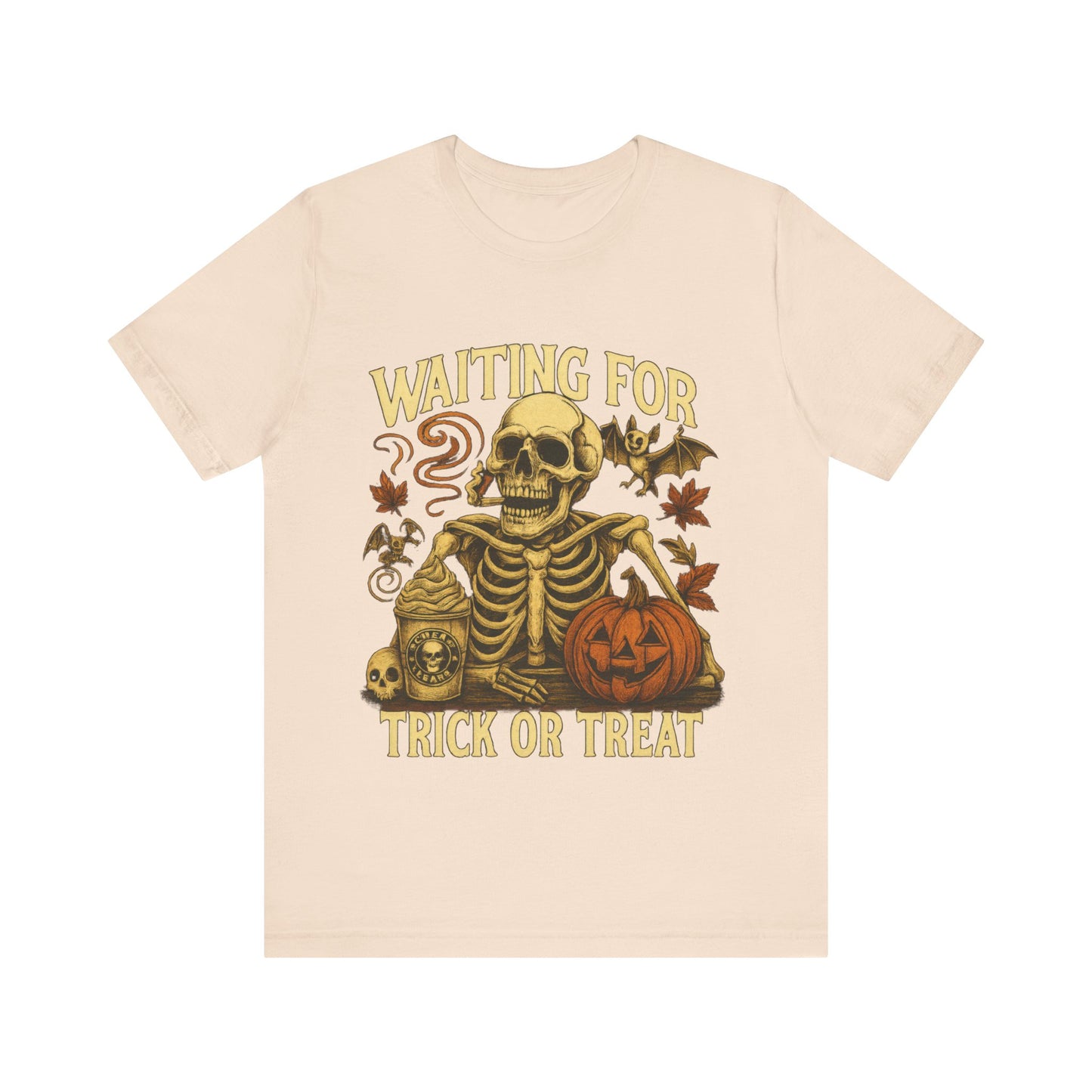 Halloween Skeleton,  Waiting For Trick Or Treat Shirt