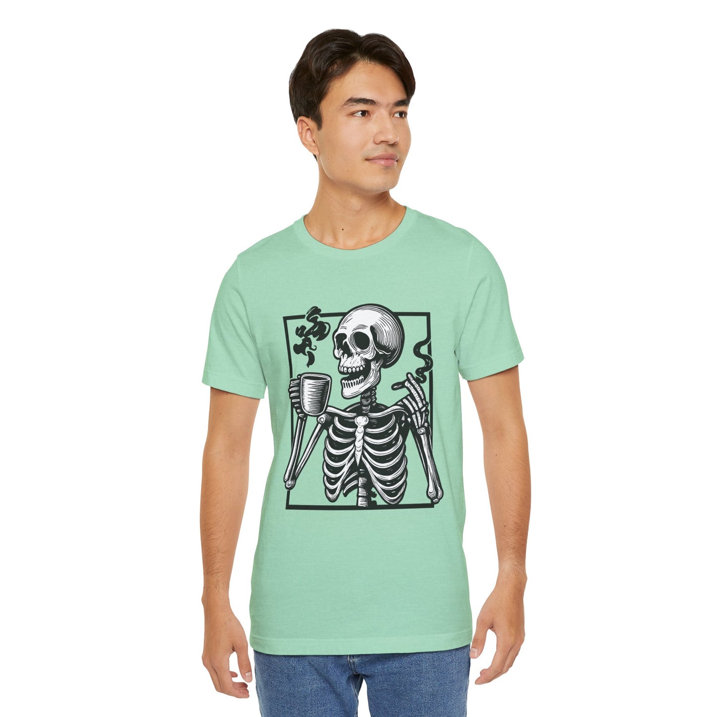 Skeleton Coffee Lover T-Shirt