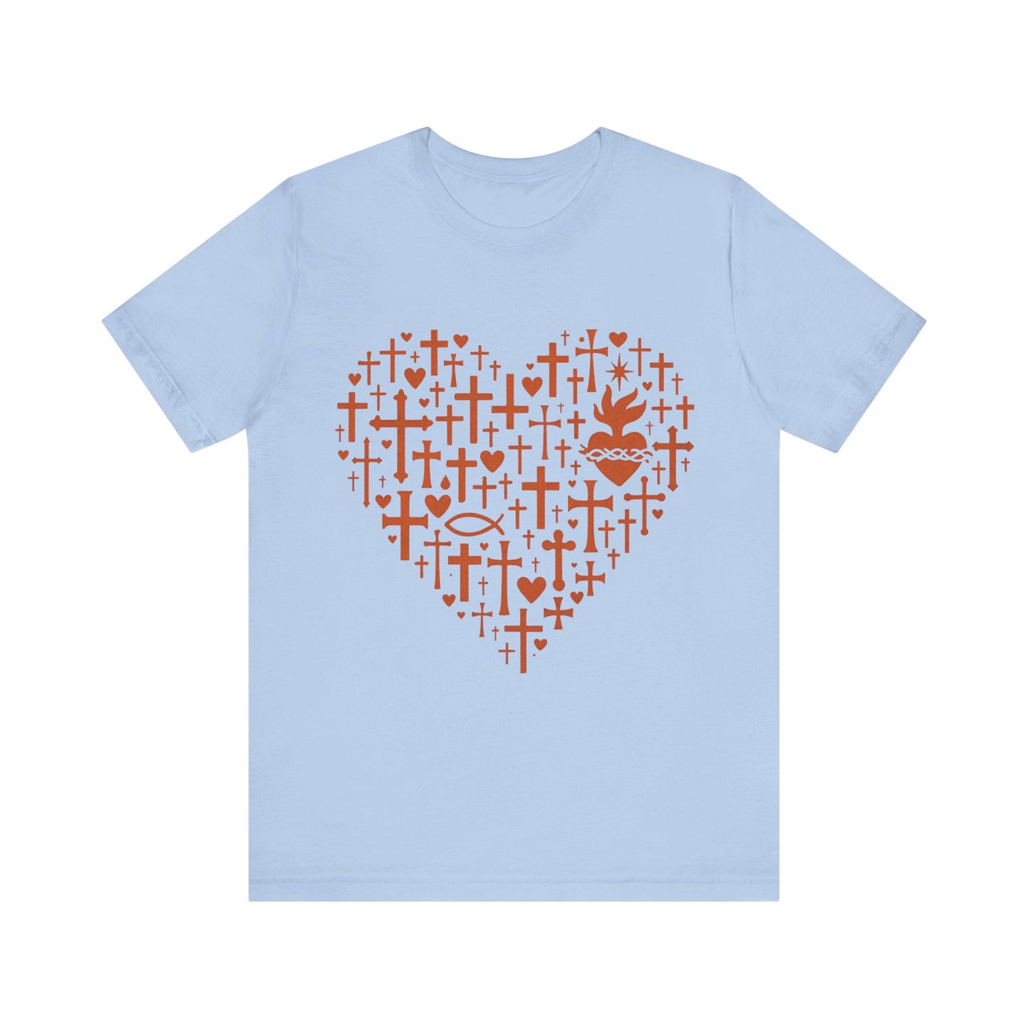 Heart Cross Design  Faith T-Shirt