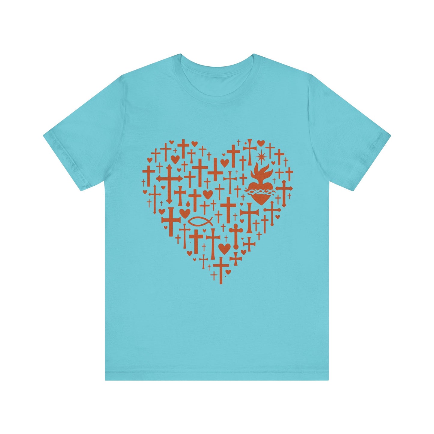 Heart Cross Design  Faith T-Shirt