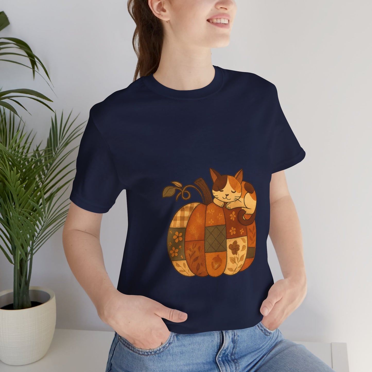 Cute Pumpkin Cat Tee