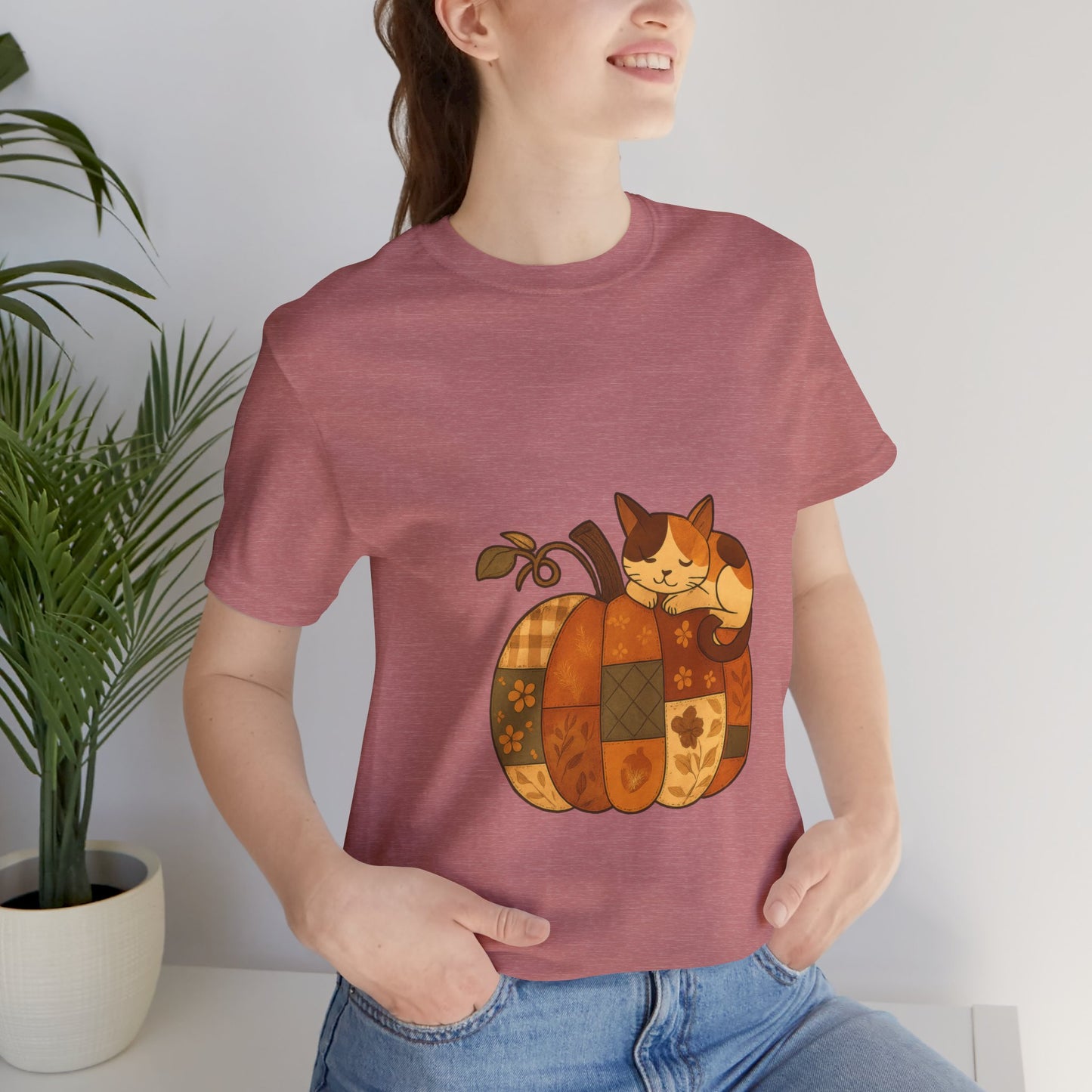 Cute Pumpkin Cat Tee