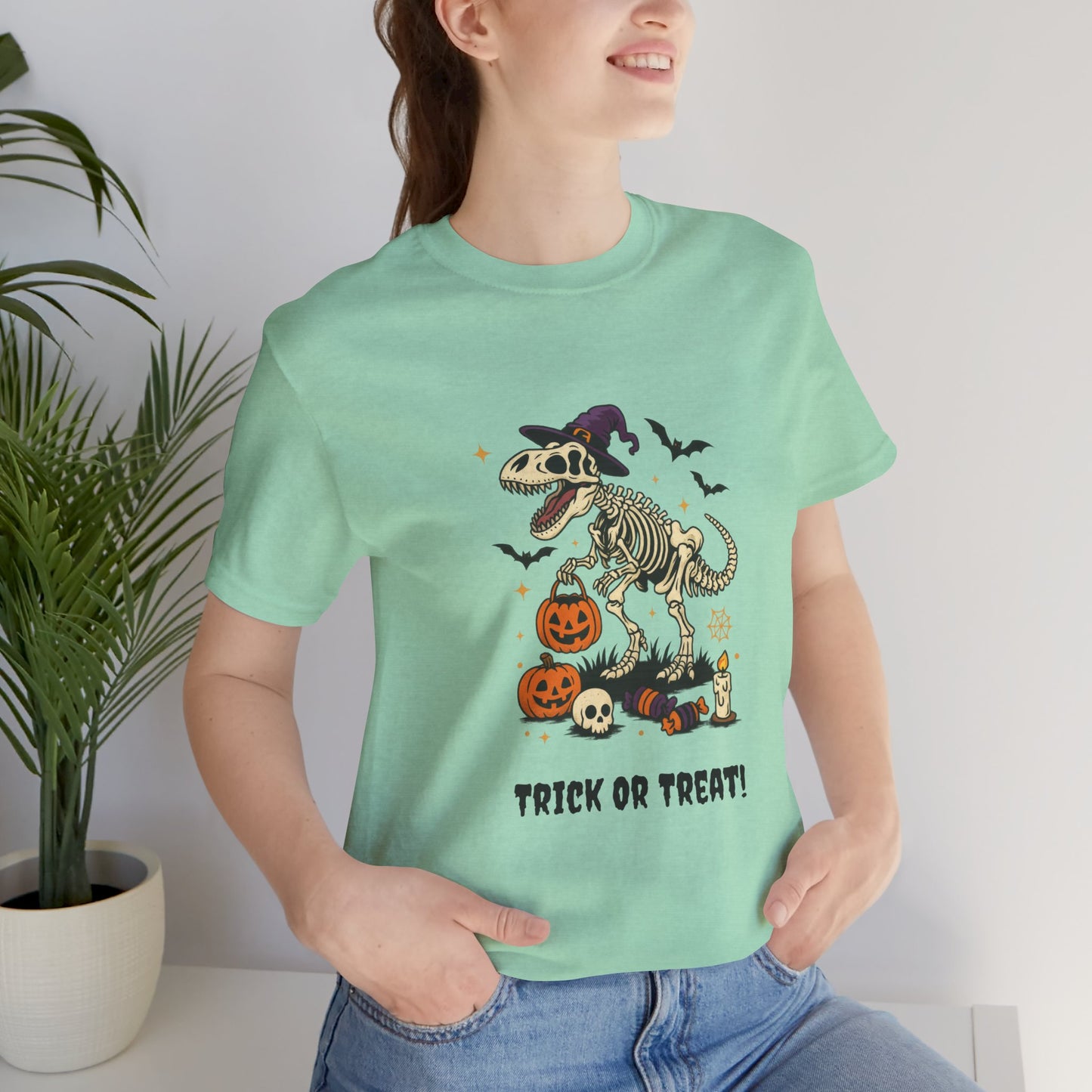Halloween Dino T-Shirt - Trick or Treat Spooky Costume