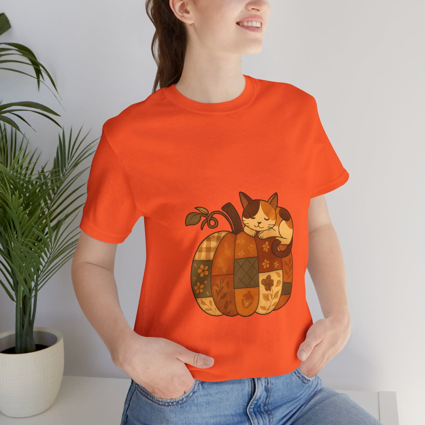 Cute Pumpkin Cat Tee