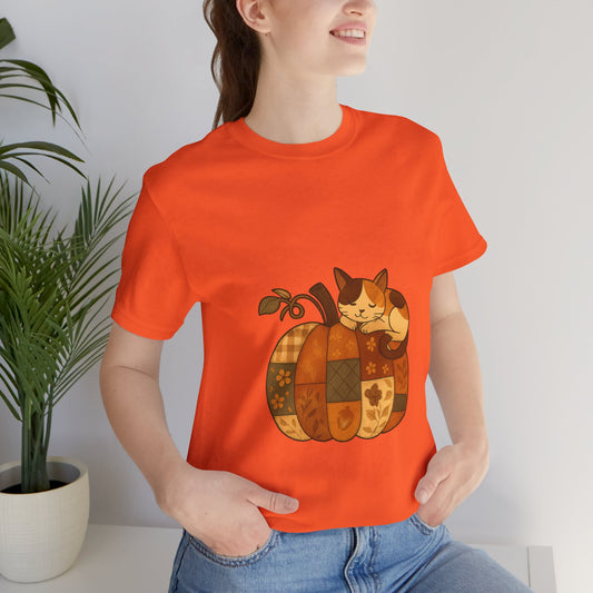 Cute Pumpkin Cat Tee