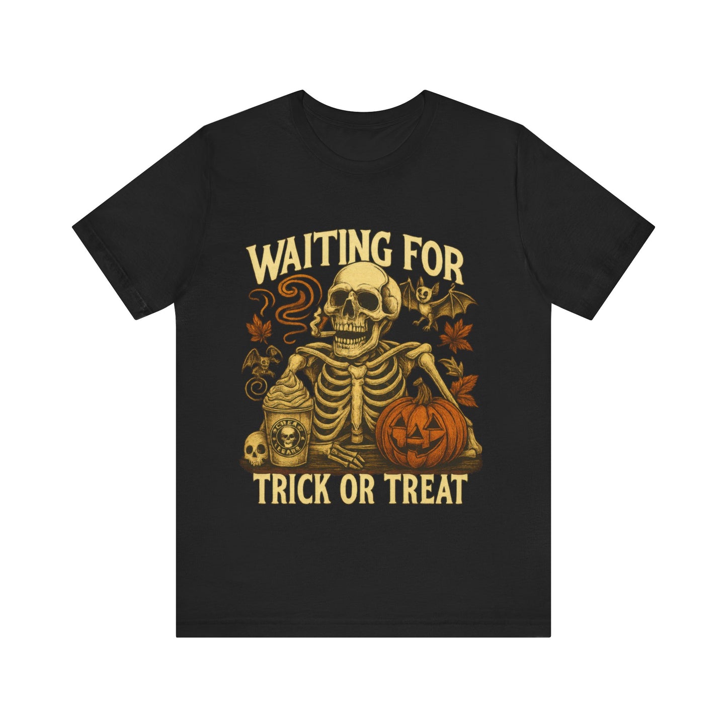 Halloween Skeleton,  Waiting For Trick Or Treat Shirt