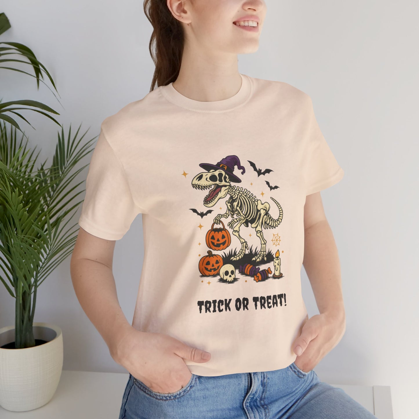Halloween Dino T-Shirt - Trick or Treat Spooky Costume