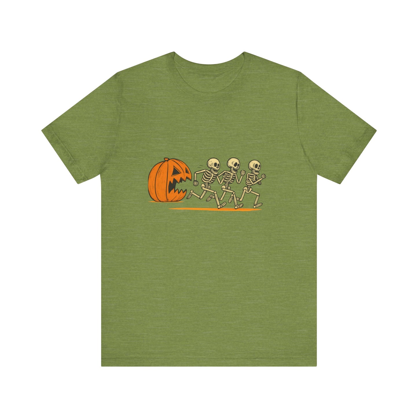 Halloween Pumpkin Catching Skeletons Tee