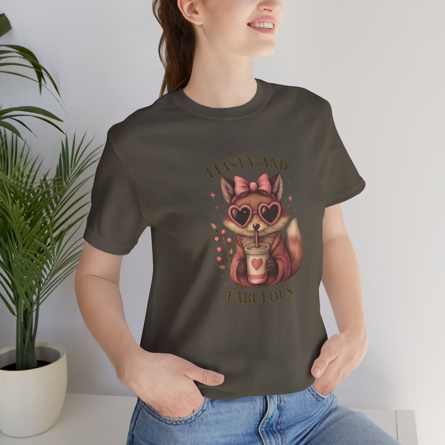 Feisty and Fabulous Fox  Cute Animal T-Shirt