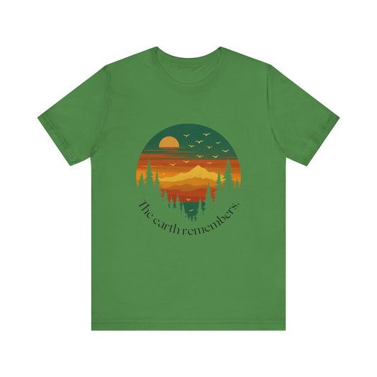 Nature Remembers Sunset Mountain Scene  Shirt