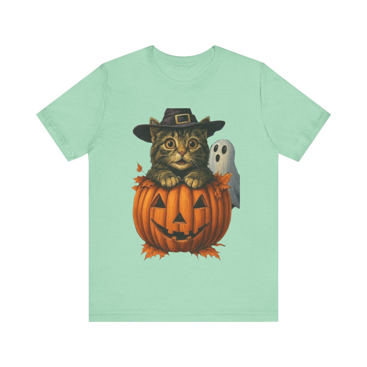 Halloween Cat Pumpkin,  Cute Trick or Treat Tee