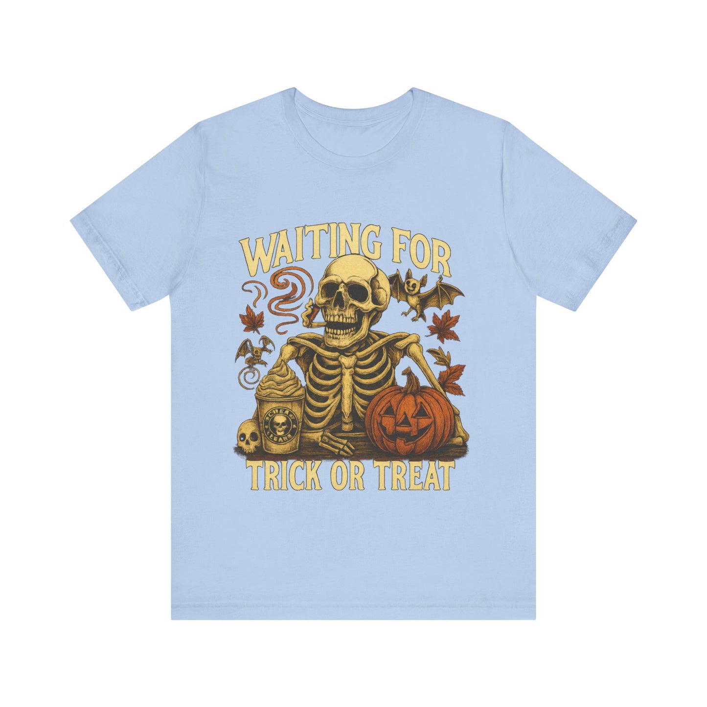 Halloween Skeleton,  Waiting For Trick Or Treat Shirt