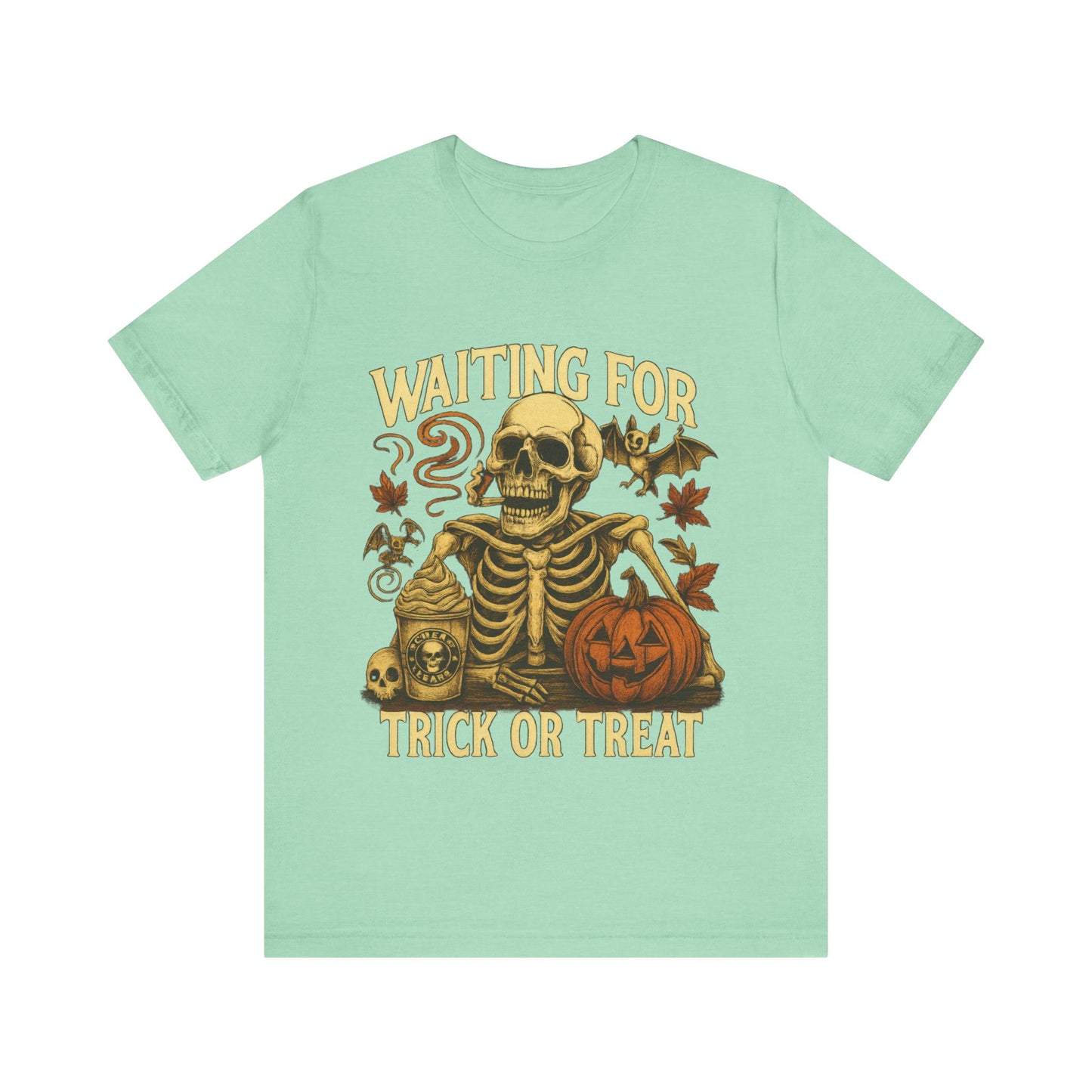 Halloween Skeleton,  Waiting For Trick Or Treat Shirt