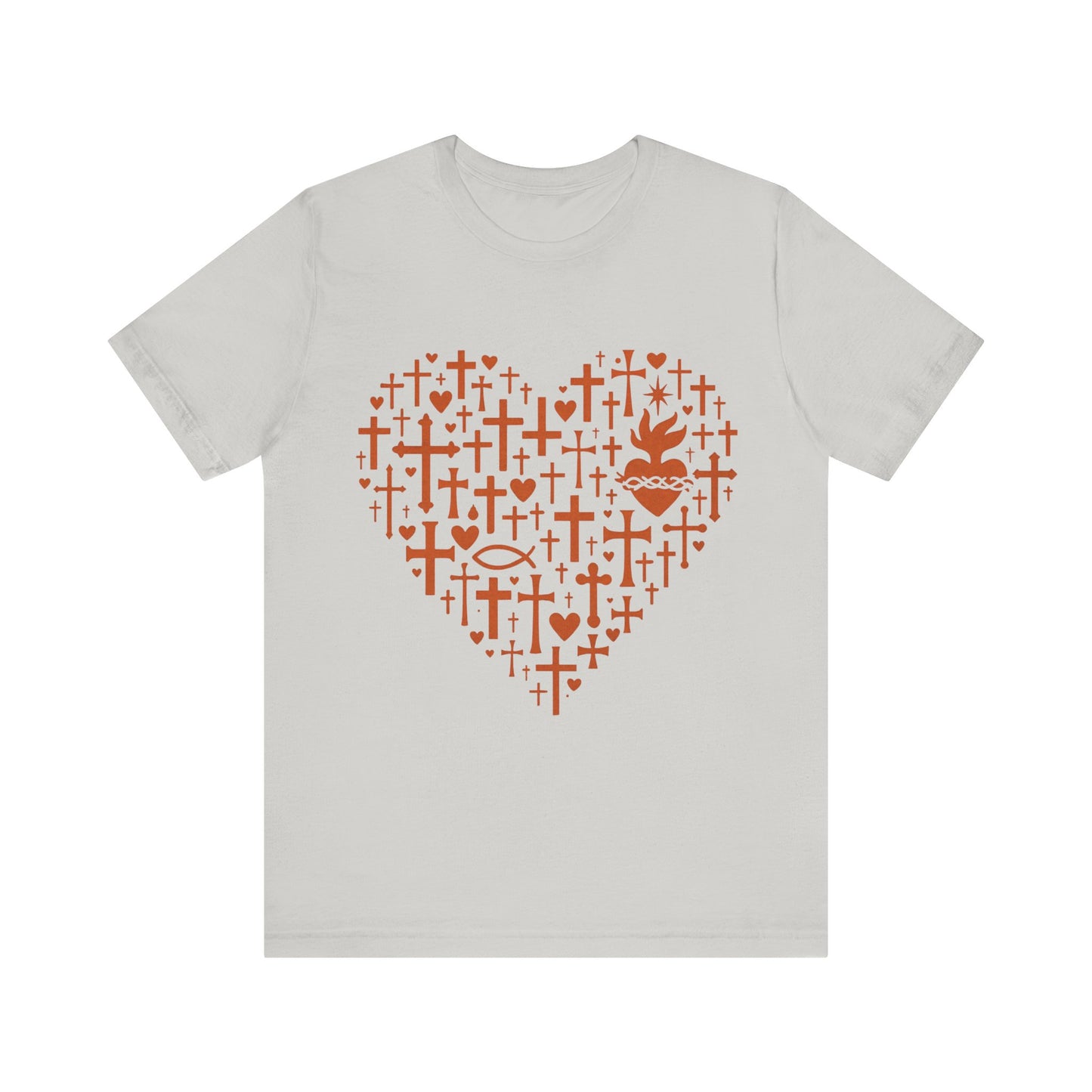 Heart Cross Design  Faith T-Shirt