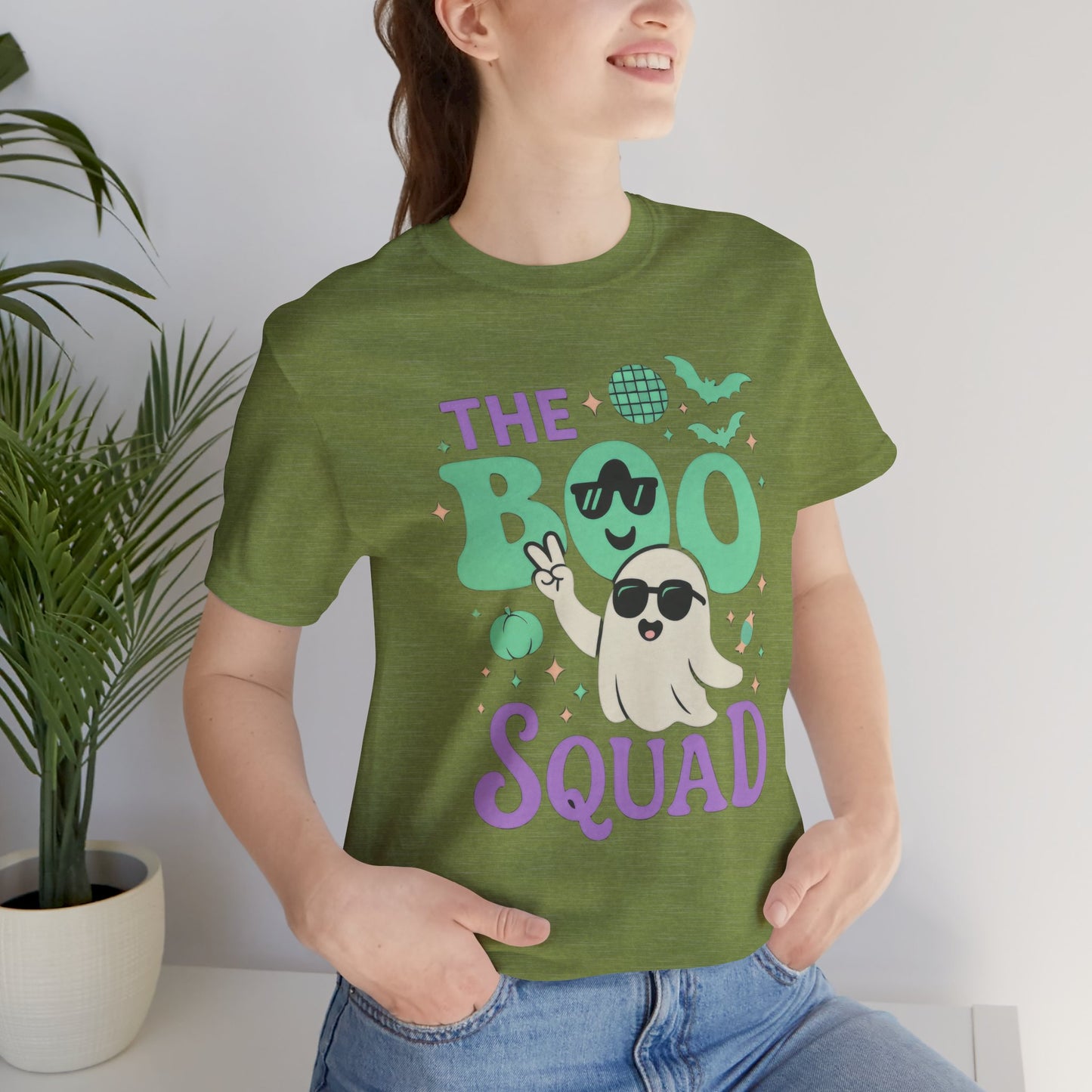 BOO Squad Halloween Shirt, Cute Ghost  Halloween Gift
