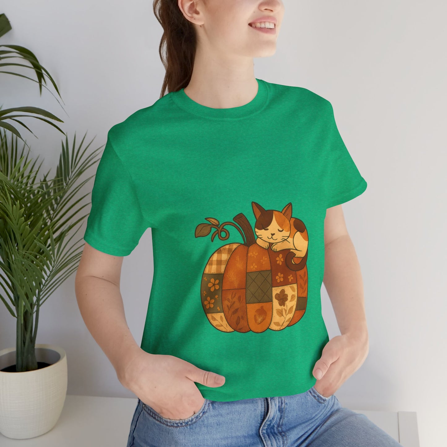 Cute Pumpkin Cat Tee