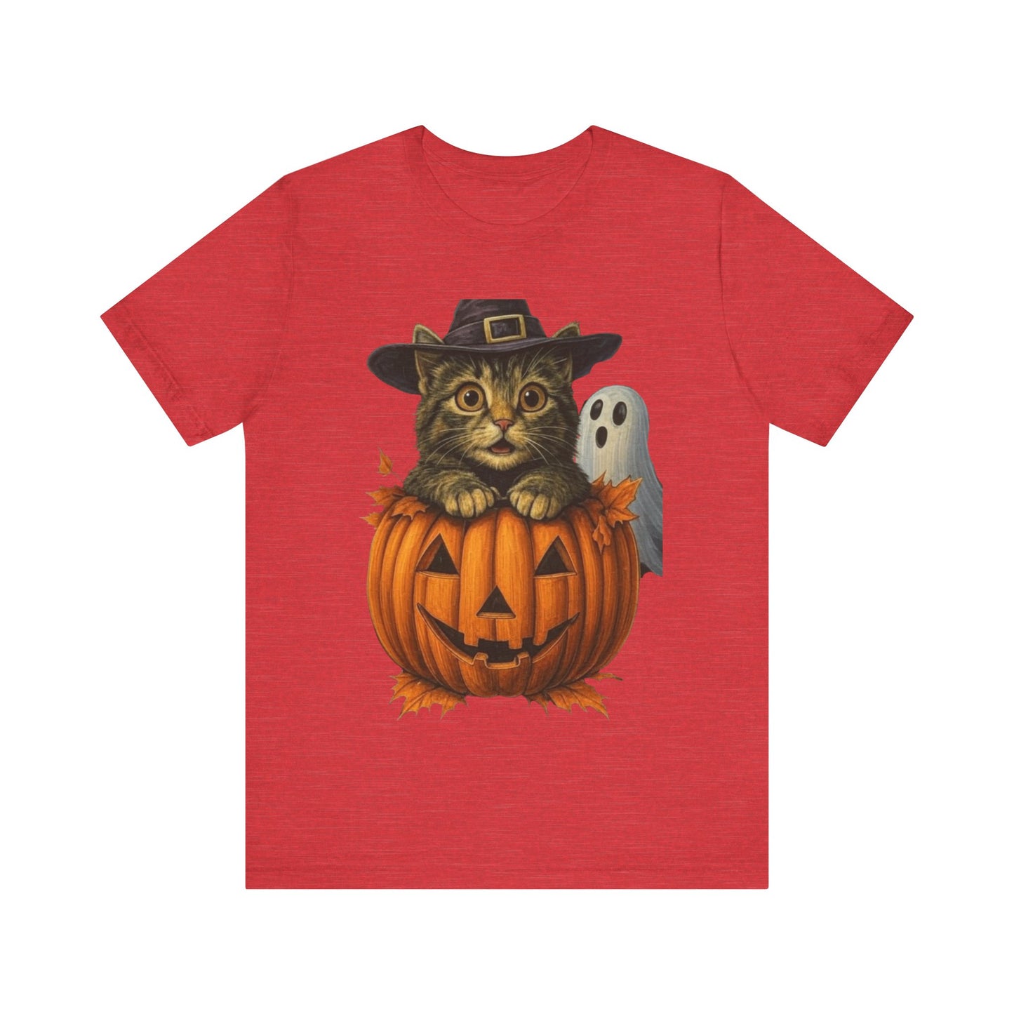 Halloween Cat Pumpkin,  Cute Trick or Treat Tee