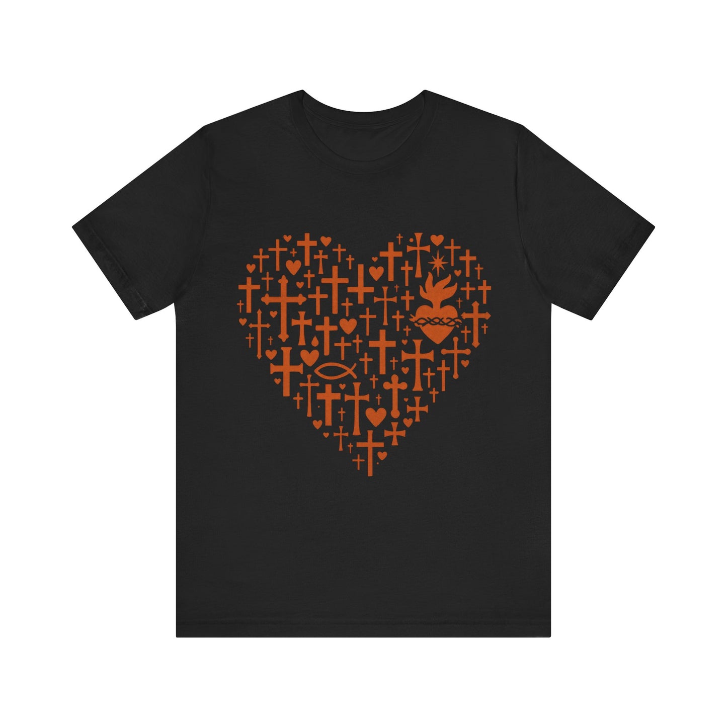 Heart Cross Design  Faith T-Shirt