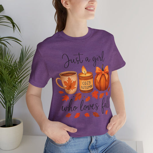 Just A Girl Who Loves Fall Shirt