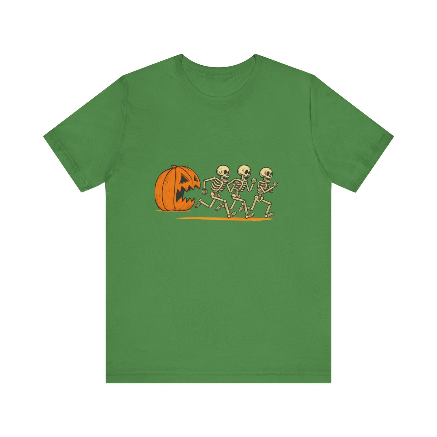 Halloween Pumpkin Catching Skeletons Tee