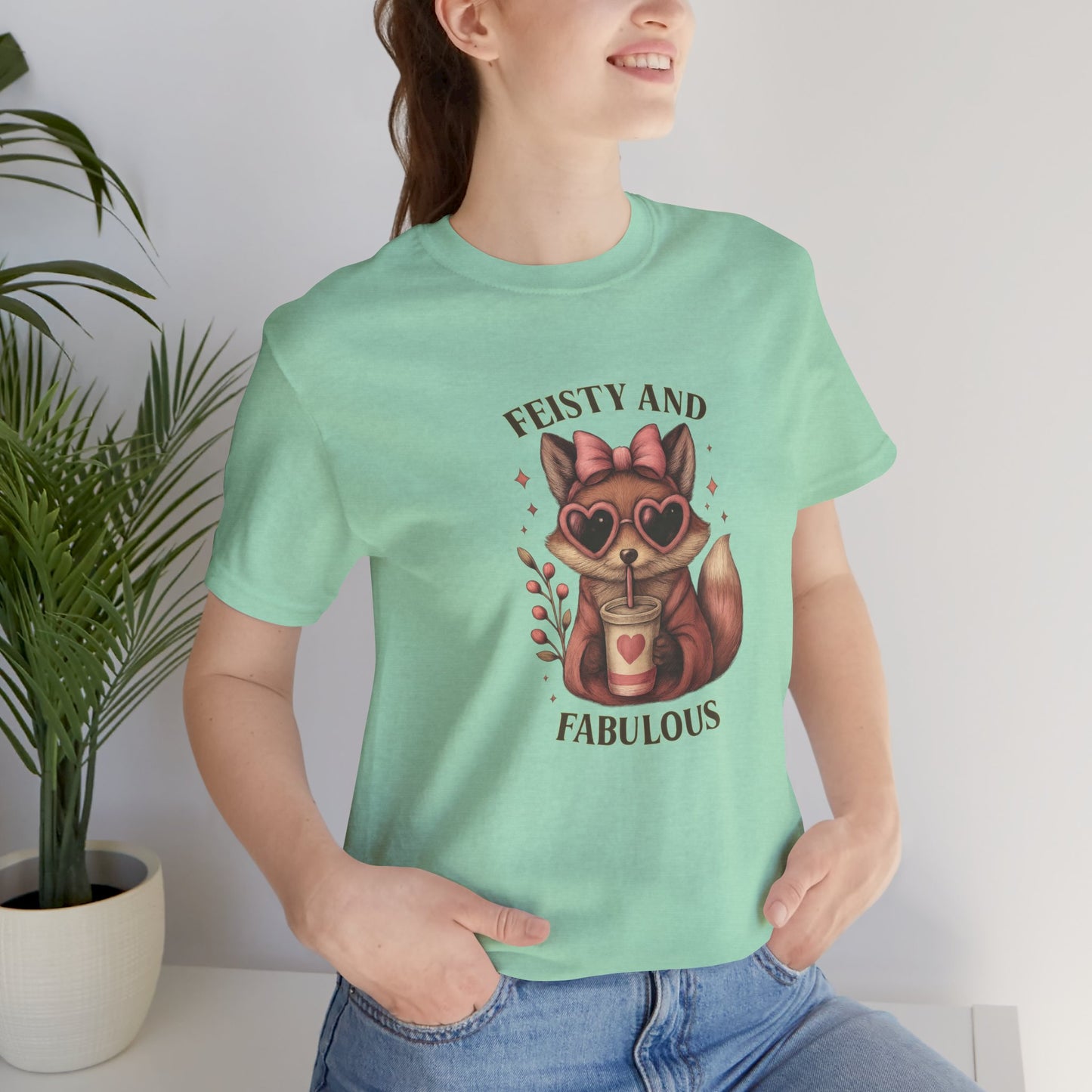 Feisty and Fabulous Fox  Cute Animal T-Shirt